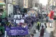 Striking care workers march through Edinburg