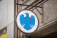 Red paint, symbolising blood, is splashed on a sign outside Barclays Bank’s Castle Place branch in Belfast, November 14, 2022