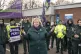 UNISON general secretary Christina McAnea joins ambulance workers on the picket line outside Longley Ambulance Station in Sheffield, January 11, 2023