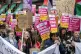 People take part in the Resist Racism Scotland rally in George Square, Glasgow, organised by Stand Up To Racism and the STUC, March 18, 2023