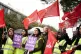  Security guard members of the Unite union on the picket line at Heathrow Airport, London, March 31, 2023