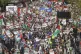 People take part in a pro-Palestine march in central London organised by the Palestine Solidarity Campaign, April 13, 2024