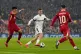 Bayer Leverkusen's Florian Wirtz (centre) anf Liverpool's Luis Diaz (centre) battle for the ball during the UEFA Champions League, league stage match at Anfield, Liverpool, November 5, 2024