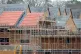 Houses under construction on a housing development in Basingstoke