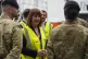 Chancellor of the Exchequer Rachel Reeves meeting members of the military during a visit to Rheinmetall BAE Systems Land (RBSL) in Telford, Shropshire, for an announcement on defence funding, March 24, 2025