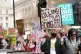 Protesters on Whitehall in London, as Chancellor of the Exchequer Rachel Reeves delivers her spring statement to MPs in the House of Commons, London, March 26, 2025