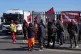 Members of Unite on the picket line in Tyseley, Birmingham, amid an ongoing refuse workers' strike in the city, April 1, 2025