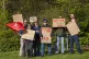 Union members on the picket line outside Scottish Water's scientific services department at Juniper House in Edinburgh, as Scottish Water workers go on strike in a dispute over pay and grading, April 22, 2025