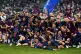 Paris Saint-Germain celebrate with the trophy after winning the UEFA Champions League final at the Munich Football Arena, Munich, Germany, May 31, 2025