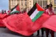 People take part in a pro-Palestine protest outside the Houses of Parliament in London, June 4, 2025