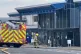 Fire fighters at the scene where a fire has broken out at Larne Leisure Centre following vandalism at the facility, June 11, 2025