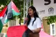 Zarah Sultana speaking after a march organised by the Palestine Solidarity Campaign, from Russell Square to Whitehall in central London, June 21, 2025