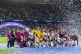 England players celebrate with the trophy following the UEFA Under 21 Championship Final at the National Football Stadium, Bratislava, June 28, 2025