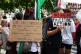 People taking part in a demonstration at Trafalgar Square in London to support Palestine Action, June 23, 2025