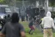 Demonstrators clash with police during protests against President Jose Raul Mulino's government in the Indigenous Embera community of Arimae, Panama, June 5, 2025