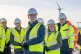 First Minister John Swinney (centre) and Net Zero and Energy Minister Gillian Martin (right) during a visit to the Coalburn 1 battery energy storage site in Lanark, South Lanarkshire, January 8, 2025