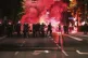 Riot police block a street as anti-government protesters light flares at the end of a rally pressing for an early election after nearly eight months of almost daily anti-corruption demonstrations, in Belgrade, Serbia, June 28, 2025