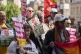 Supporters of Sheku Bayoh outside Capital House in Edinburgh, ahead of a two-day hearing focusing on the fairness of the conduct and procedure adopted by the inquiry chairman in meeting with the families of Sheku Bayoh, June 12, 2025