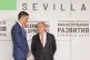 Spain's Prime Minister Pedro Sanchez (left) speaks with Antonio Guterres, Secretary-General of the United Nations, during the four-day Financing for Development meeting in the southern city of Seville, Spain, June 30, 2025