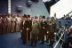 Representatives of the Empire of Japan stand aboard USS Missouri prior to signing of the Instrument of Surrender, September 1945