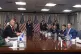Secretary of Defense Pete Hegseth (right) welcomes Australian Deputy Prime Minister and Defense Minister Richard Marles (left) before the start of their meeting at the Pentagon, February 7, 2025, in Washington