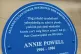 The Blue Plaque for communist mayor Annie Paine
