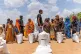 STRICKEN: Food distribution by the World Food Programme for internally displaced persons at the Wad Almajzoub farm camp Gezira state, Sudan