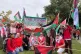 People in Aberystwyth take part in a 500-metre ‘Red Line’ protest for Gaza, July 26, 2025