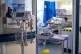 A general view of medical equipment on a NHS hospital ward at Ealing Hospital in London