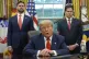 US President Donald Trump speaks as he meets with Congo's Foreign Minister Therese Kayikwamba Wagner, and Rwanda's Foreign Minister Olivier Nduhungirehe, June 27, 2025
