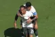 Chelsea's Joao Pedro is congratulated by Enzo Fernandez after scoring his side's second goal during the Club World Cup semi final against Fluminense in East Rutherford, New Jersey, July 8, 2025