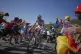 Slovenia's Tadej Pogacar climbs towards Hautacom to win the twelfth stage of the Tour de France cycling race over 180.6 kilometers (112.2 miles) with start in Auch and finish in Hautacam, France, July 17, 2025