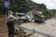 A damaged convenience store building is seen after heavy rains in Gapyeong, South Korea, July 20, 2025