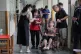 Taiwanese people go to vote at a polling station in Taipei, Taiwan, Saturday, July 26, 2025 to determine whether to oust about one-fifth of their politicians, all from the opposition Nationalist Party, in elections