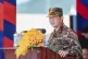 In this photo released by Agence Kampuchea Press (AKP), Cambodian Prime Minister Hun Manet delivers a speech during ceremony to put in used the military building in northern Kampong Chhnang province, July 14, 2025. Photo: AKP via AP