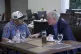 In this photo released by Senator Van Hollen's press office, Hollen (right) speaks with Kilmar Abrego Garcia, in a hotel restaurant in San Salvador, El Salvador, April 17, 2025. Photo: Press Office Senator Van Hollen, via AP