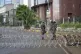 Kenya anti-riot police barricade roads to Parliament buildings with razor wire, ahead of the historic 1990 Saba Saba, a Swahili word that means seven seven, protests for democratic reforms in Nairobi, Kenya, July 7, 2025