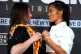 Katie Taylor (left) and Amanda Serrano during a press conference at The Leadenhall Building, London, February 7, 2022