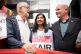Jeremy Corbyn (left), Zarah Sultana, MP for Coventry South and Mick Lynch, General Secretary of the Rail, Maritime and Transport union (RMT) (right) on the picket line outside London Euston train station. Picture date: Thursday August 18, 2022