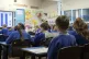 School children during a Year 5 class at a primary school in Yorkshire
