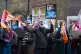 Members of the National Education Union (NEU) during a rally outside the Department for Education (DfE) in London, November 28, 2024