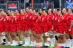 Wales players sing the national anthem before the Guinness Women's Six Nations match at the Hive Stadium, Edinburgh, March 22, 2025