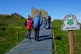 People on the Farne Islands in Northumberland, April 1, 2025