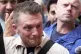 Far-right agitator Stephen Yaxley-Lennon, aka Tommy Robinson, outside Westminster Magistrates' Court, central London, where he pleaded not guilty to two counts of harassment causing fear of violence, June 5, 2025