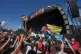Crowds watch Kneecap performing on the West Holts Stage during the Glastonbury Festival at Worthy Farm in Somerset. Picture date: Saturday June 28, 2025