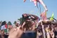 Previously unissued photo dated 28/6/2025 of Bob Vylan crowd surfs during his performance on the West Holts Stage, during the Glastonbury Festival at Worthy Farm in Somerset. The performer led crowds on the festival's West Holts Stage in chants of