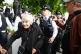 Metropolitan Police officers remove 83-year-old Reverend Sue Parfitt from a protest in support of Palestine Action, organised by the Defend Our Juries group, in front of the Mahatma Gandhii statue in Parliament Square, central London, July 5, 2025