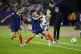 England's Alessia Russo (centre right) is tackled by France's Elisa de Almeida (centre left) during the UEFA Women's Euro 2025 Group D match at the Stadion Letzigrund in Zurich, Switzerland, July 5, 2025