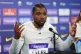 US sprinter Noah Lyles during a press conference at the London Stadium ahead of the London Athletics Meet on Saturday, July 18, 2025