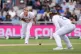 England's captain Ben Stokes grimaces after bowing to India's Washington Sundar during day five of the Fourth Rothesay Men's Test at the Emirates Old Trafford in Manchester, July 27, 2025